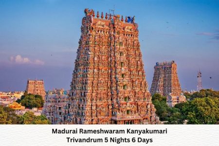 Madurai Rameshwaram Kanyakumari & Trivandrum – 5Nights 6Days